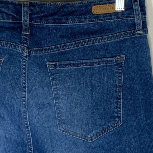 Sanctuary Denim Crop Jeans Womens 32 High Rise Modern Straight Blue - Picture 13 of 13